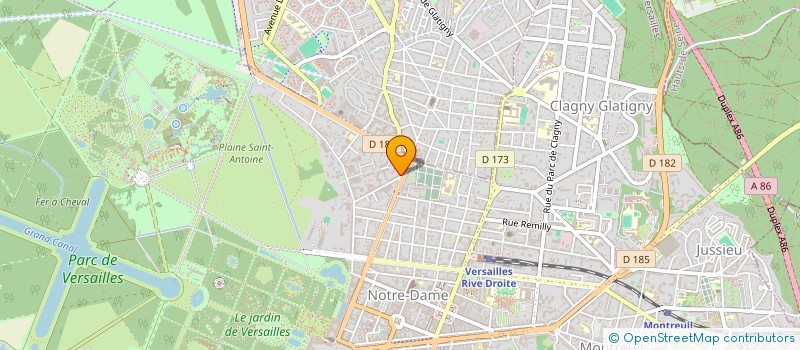 localisation de l'entreprise BOUVINES à VERSAILLES