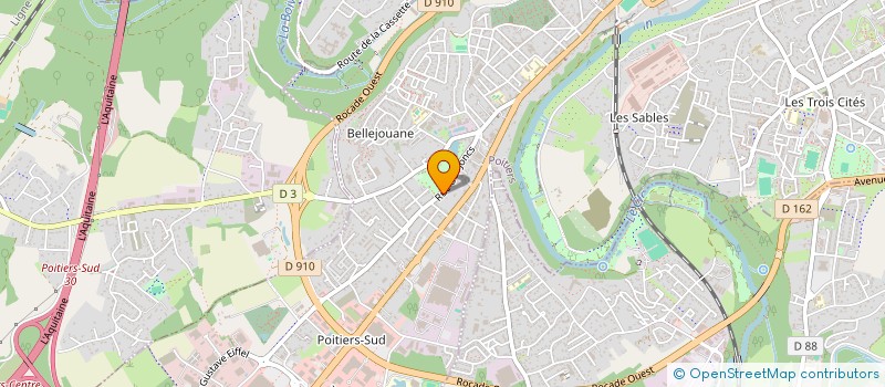 localisation de l'entreprise BOUVOT à POITIERS
