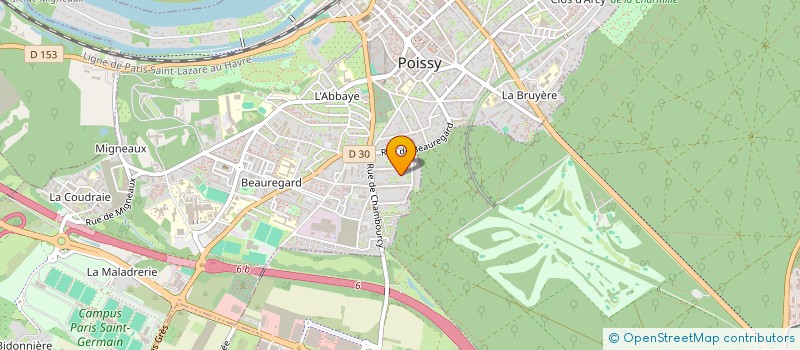 localisation de l'entreprise BOUVRAIS à POISSY