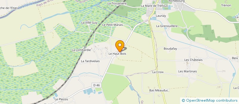 localisation de l'entreprise BOUVRON  MASSERAC