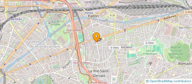 localisation de l'entreprise BOUWIELIMMO à PANTIN