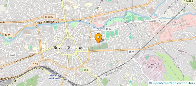 localisation de l'entreprise BOUWLING CLUB DE BRIVE  BRIVE-LA-GAILLARDE