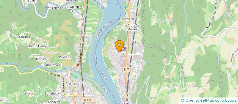 localisation de l'entreprise BOUXIERES  LAVEYRON