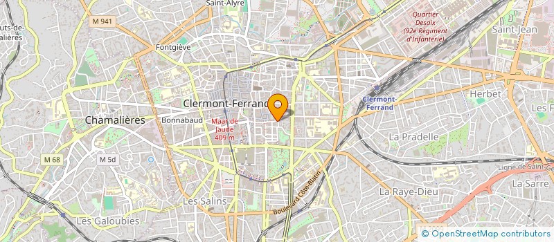 localisation de l'entreprise BOUY UP  CLERMONT-FERRAND