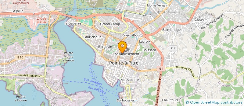 localisation de l'entreprise BOUYA à POINTE-A-PITRE
