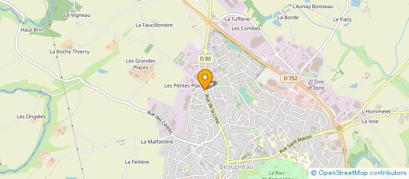 localisation de l'entreprise BOUYER à BEAUPREAU-EN-MAUGES