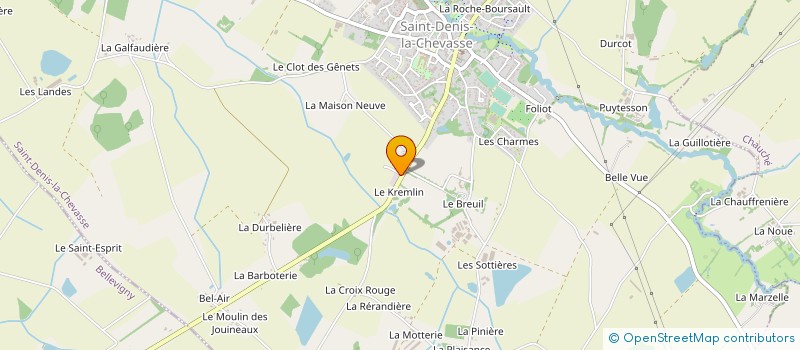 localisation de l'entreprise BOUYER AMENAGEMENT  SAINT-DENIS-LA-CHEVASSE