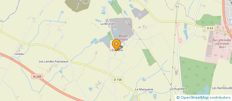 localisation de l'entreprise BOUYER LEROUX STRUCTURE  LA SEGUINIERE
