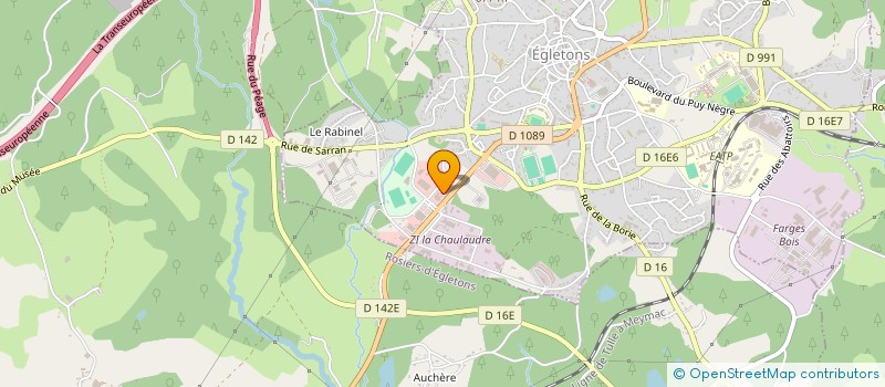 localisation de l'entreprise BOUYGE AUTO SARL à EGLETONS