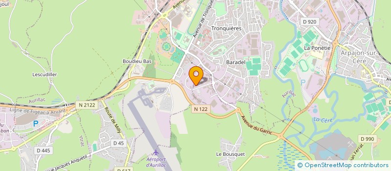 localisation de l'entreprise BOUYGES M C LOGISTIQUE à AURILLAC