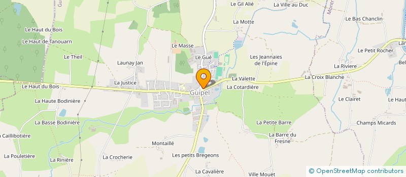 localisation de l'entreprise BOUYON  GUIPEL