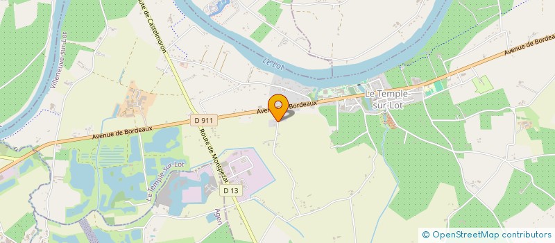 localisation de l'entreprise BOUYRELOU  LE TEMPLE-SUR-LOT