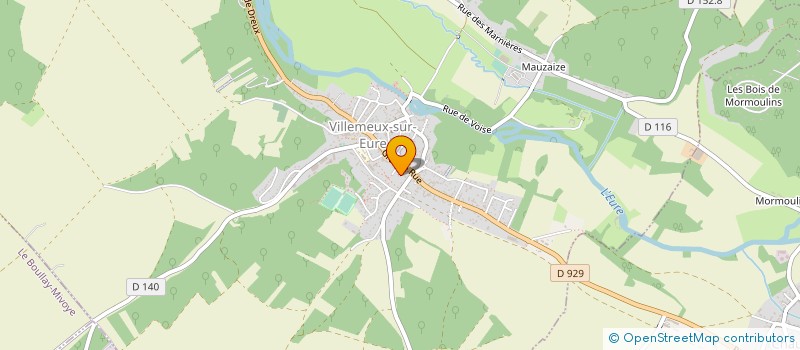 localisation de l'entreprise BOUYSSOU BENOIT à VILLEMEUX-SUR-EURE