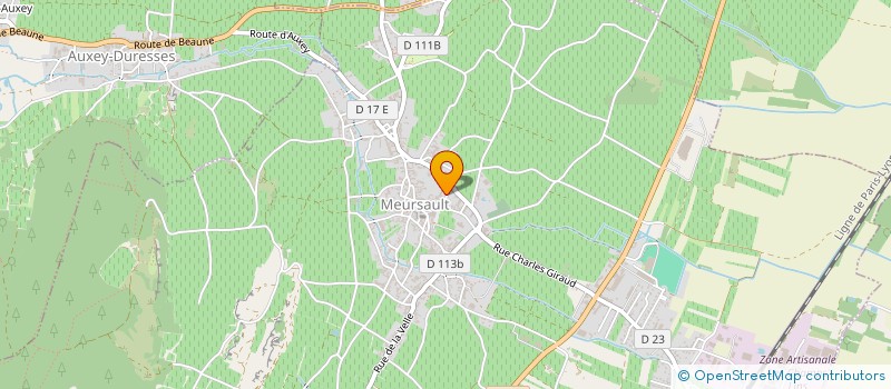 localisation de l'entreprise BOUZEREAU MICHEL ET FILS à MEURSAULT