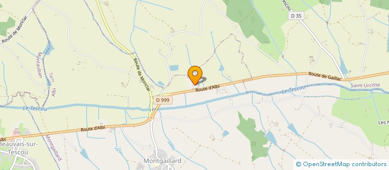 localisation de l'entreprise BOUZINAC  MONTGAILLARD