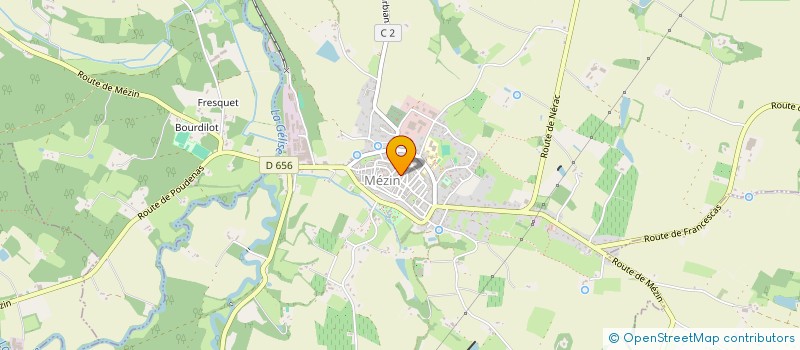 localisation de l'entreprise BOUZON COMMERCE  MEZIN