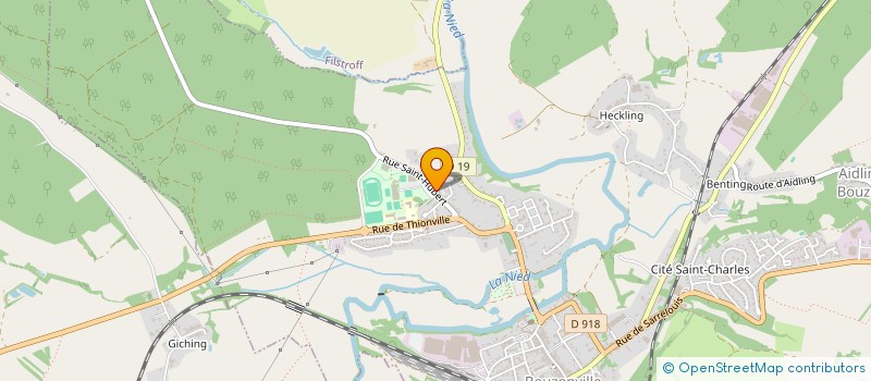 localisation de l'entreprise BOUZONVILLE HANDBALL  BOUZONVILLE