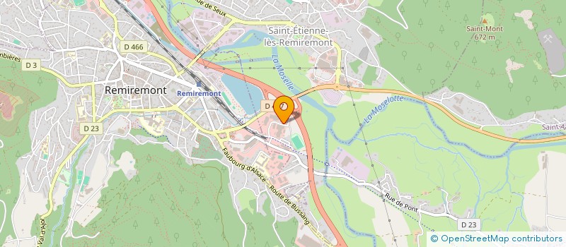 localisation de l'entreprise BOVE à SAINT-ETIENNE-LES-REMIREMONT