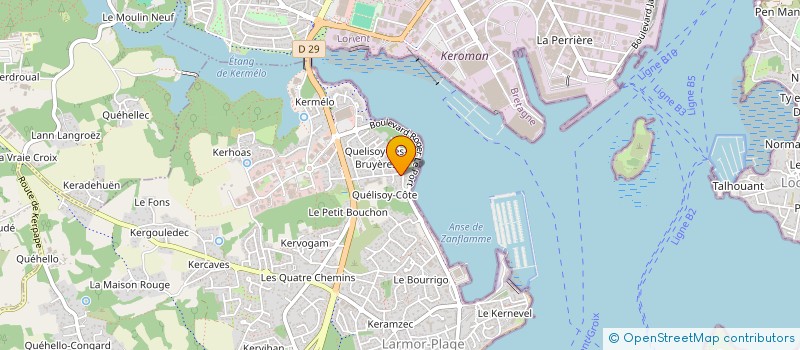 localisation de l'entreprise BOVE 34  LARMOR-PLAGE