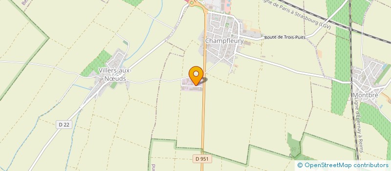 localisation de l'entreprise BOVE PAYSAGE  CHAMPFLEURY