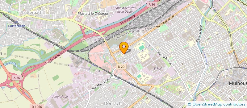 localisation de l'entreprise BOVER  MULHOUSE