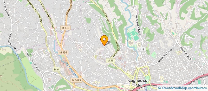 localisation de l'entreprise BOVERRE à CAGNES-SUR-MER