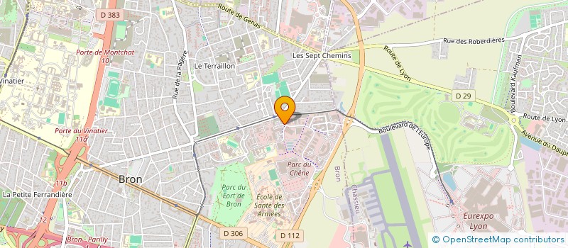 localisation de l'entreprise BOVET PLV à BRON