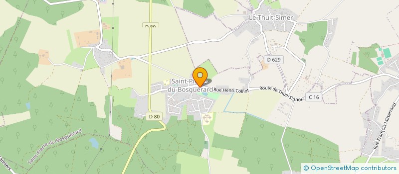 localisation de l'entreprise BOVIN ENERGIE  SAINT-PIERRE-DU-BOSGUERARD