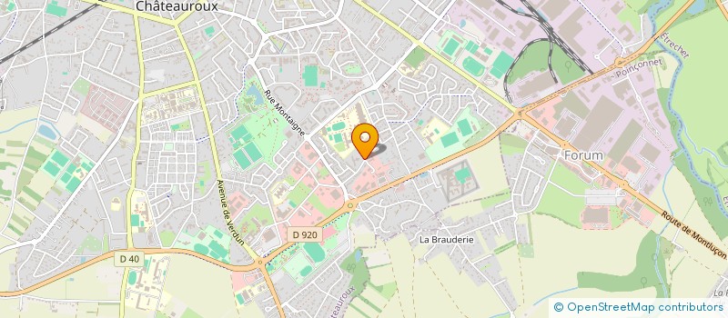 localisation de l'entreprise BOVINS CROISSANCE 36 à CHATEAUROUX