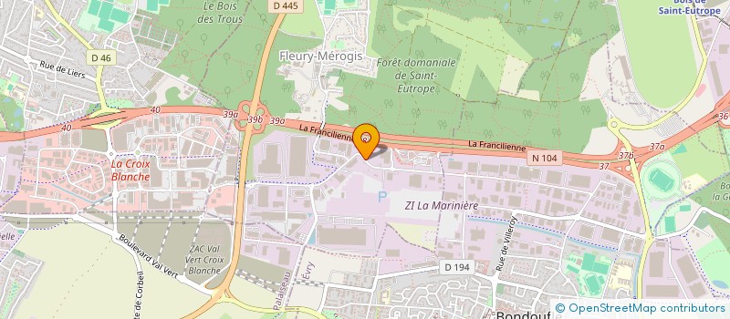 localisation de l'entreprise BOVIS MULTISERVICES  FLEURY-MEROGIS
