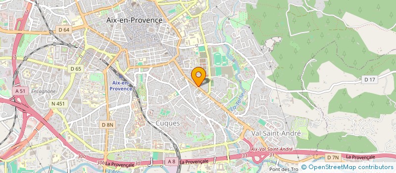 localisation de l'entreprise BOVY TRANSPORTS à AIX-EN-PROVENCE