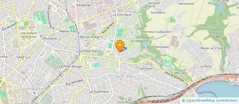 localisation de l'entreprise BOWEL RIVE DROITE  BREST