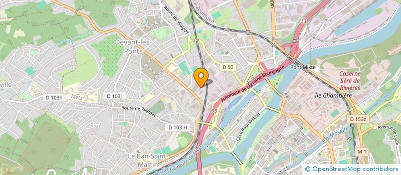 localisation de l'entreprise BOWL FACTORY  METZ