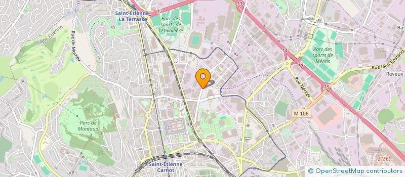 localisation de l'entreprise BOWLING AUTOMOBILES  SAINT-ETIENNE