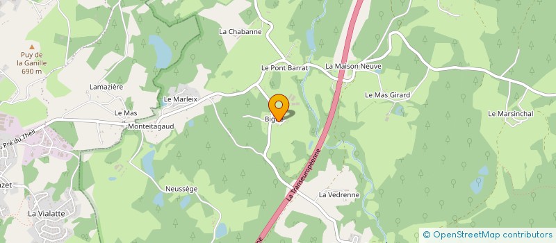 localisation de l'entreprise BOWLING BAR  SAINT-FREJOUX