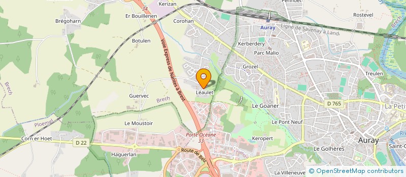 localisation de l'entreprise BOWLING BILLARDS PAYS D'AURAY à BRECH
