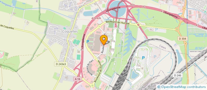 localisation de l'entreprise BOWLING CITE EUROPE à COQUELLES
