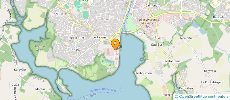 localisation de l'entreprise BOWLING CLUB DE VANNES à VANNES