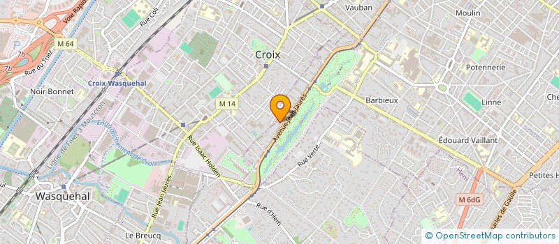 localisation de l'entreprise BOWLING CLUB DES FLANDRES RN42 HAUTS DE FRANCE  ROUBAIX