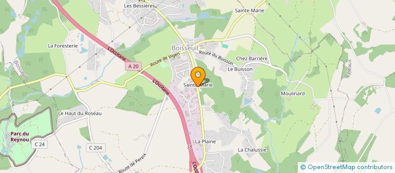 localisation de l'entreprise BOWLING CLUB DU LIMOUSIN  FEYTIAT