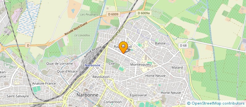 localisation de l'entreprise BOWLING CLUB NARBONNAIS  NARBONNE