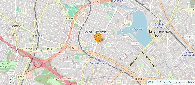 localisation de l'entreprise BOWLING DE SAINT-GRATIEN à SAINT-GRATIEN