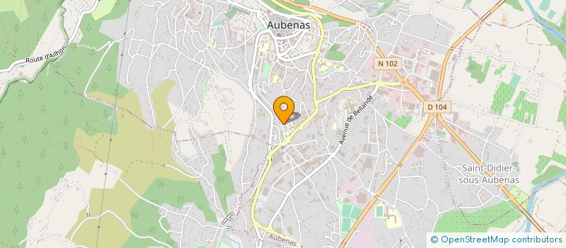 localisation de l'entreprise BOWLING ET LOISIRS SARL à AUBENAS