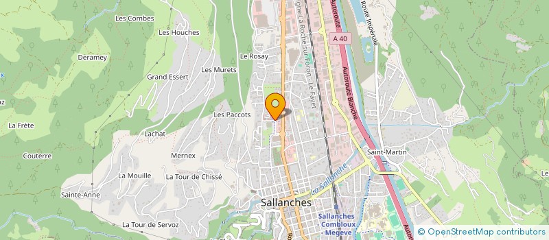 localisation de l'entreprise BOWLING MONT BLANC à SAINTE-MAXIME
