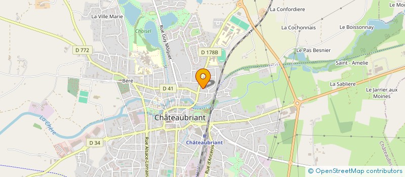 localisation de l'entreprise BOWLING PROMOTION  CHATEAUBRIANT