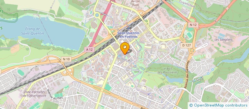 localisation de l'entreprise BOWLINGSTAR ESPACE SQY  MONTIGNY LE BRETONNEUX