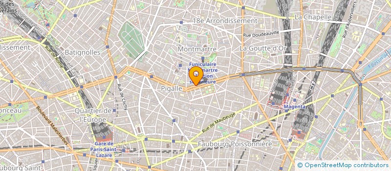 localisation de l'entreprise BOWSON  PARIS 18