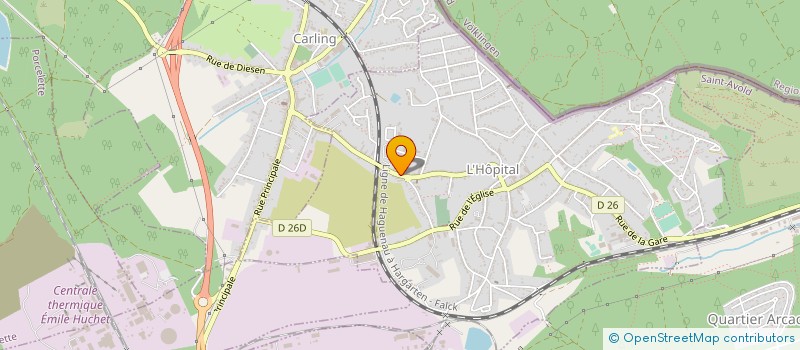 localisation de l'entreprise BOWY INVEST à L'HOPITAL