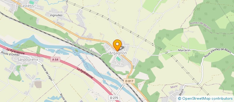 localisation de l'entreprise BOX 64  ARGAGNON