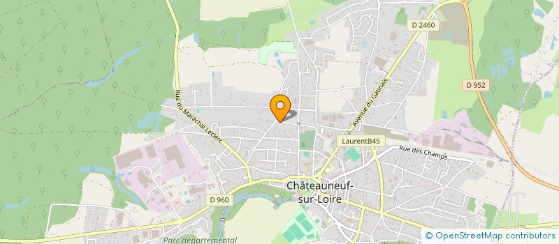 localisation de l'entreprise BOX-IN TRANSPORTS à CHATEAUNEUF-SUR-LOIRE